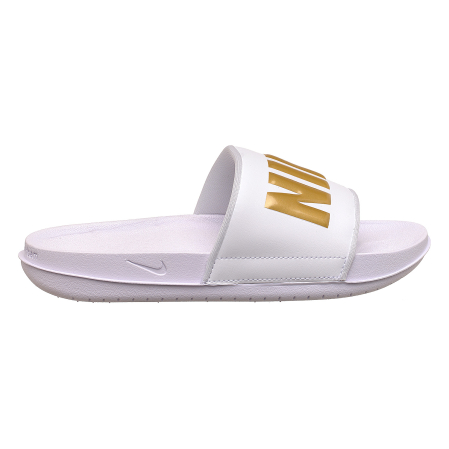 Тапочки жіночі Nike Wmns Offcourt Slide White Metallic Gold (BQ4632-106) - 2