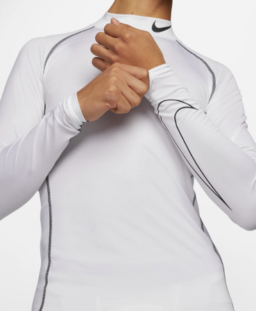Nike Pro Dri-FIT Mock Long-Sleeve Tight Top - Компрессионная Кофта с Воротником - 5