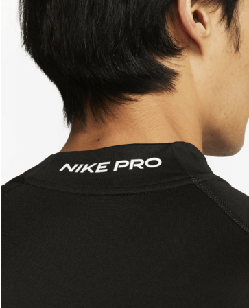 Nike Pro Men's Dri-FIT Fitness Mock-Neck Long-Sleeve Top - Компресійна Кофта - 5