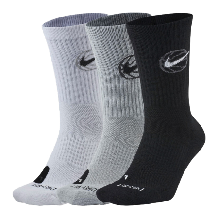 Nike Everyday Crew Basketball Socks (3 Pair) - Баскетбольные Носки - 1