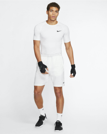 Nike Pro Men's Tight-Fit Short-Sleeve Top - Компрессионная Футболка - 4