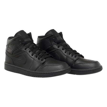 Кросівки чоловічі Jordan 1 Mid Triple Black (554724-091) - 5